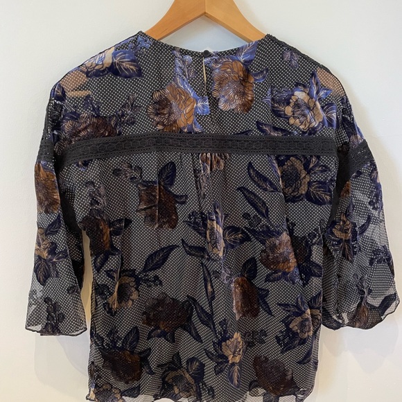Anthropologie Blouse by Daniel Rainn Size XS Petite - Picture 9 of 11
